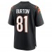 Cincinnati Bengals Jermaine Burton Nike Black Game Jersey