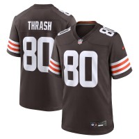 Cleveland Browns Jamari Thrash Nike Brown Team Game Jersey
