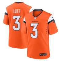 Игровая джерси Denver Broncos Wil Lutz Nike Orange Team Game