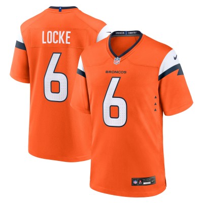 Denver Broncos P.J. Locke Nike Orange Team Game Jersey