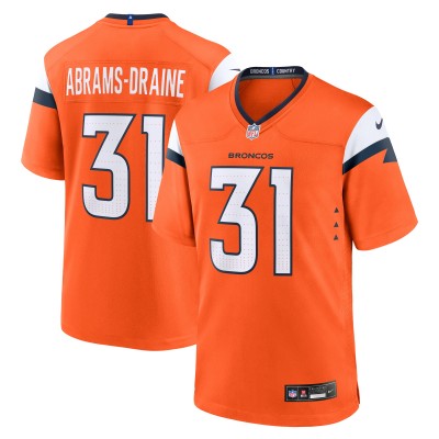 Игровая джерси Denver Broncos Kris Abrams-Draine Nike Orange Team Game