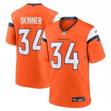 Denver Broncos JL Skinner Nike Orange Team Game Jersey
