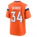 Denver Broncos JL Skinner Nike Orange Team Game Jersey