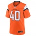 Denver Broncos Justin Strnad Nike Orange Team Game Jersey