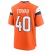 Denver Broncos Justin Strnad Nike Orange Team Game Jersey