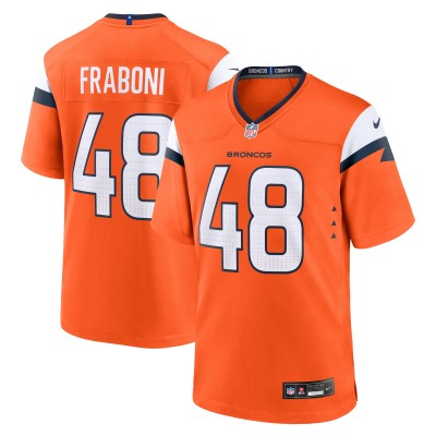 Игровая джерси Denver Broncos Mitchell Fraboni Nike Orange Team Game