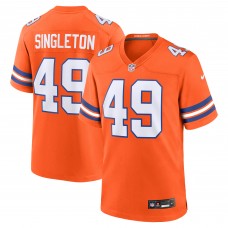 Игровая джерси Denver Broncos Alex Singleton Nike Orange Alternate Game