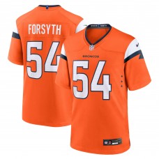 Denver Broncos Alex Forsyth Nike Orange Team Game Jersey