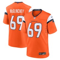 Denver Broncos Mike McGlinchey Nike Orange Team Game Jersey