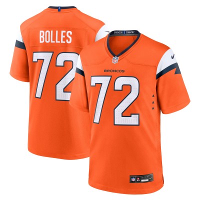 Игровая джерси Denver Broncos Garett Bolles Nike Orange Team Game