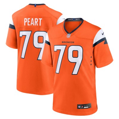 Denver Broncos Matt Peart Nike Orange Team Game Jersey