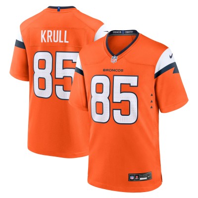 Игровая джерси Denver Broncos Lucas Krull Nike Orange Team Game