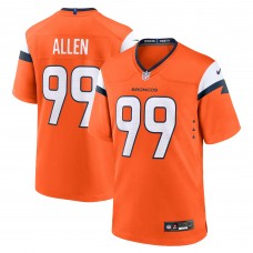 Игровая джерси Denver Broncos Zach Allen Nike Orange Team Game