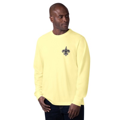 Футболка с длинным рукавом New Orleans Saints Margaritaville Yellow Pregame