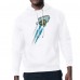 Jacksonville Jaguars Starter White Retro Team Logo Color Scratch Pullover Hoodie