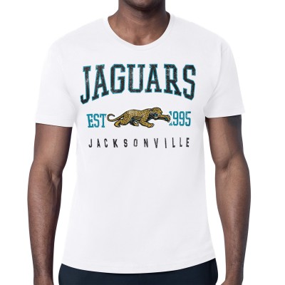 Jacksonville Jaguars Starter White Retro Team Logo T-Shirt
