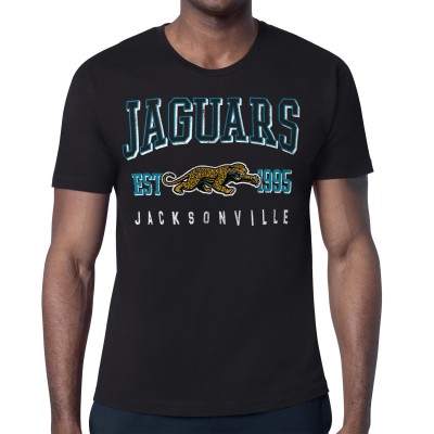 Jacksonville Jaguars Starter Black Retro Team Logo T-Shirt