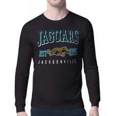 Jacksonville Jaguars Starter Black Retro Team Logo Long Sleeve T-Shirt