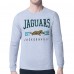 Jacksonville Jaguars Starter Heather Gray Retro Team Logo Long Sleeve T-Shirt