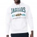 Jacksonville Jaguars Starter White Retro Team Logo Pullover Hoodie