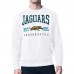 Jacksonville Jaguars Starter White Retro Team Logo Pullover Sweatshirt
