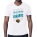 Jacksonville Jaguars Starter White Repeat Wordmark Retro Team Logo T-Shirt