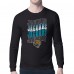 Jacksonville Jaguars Starter Black Repeat Wordmark Retro Team Logo Long Sleeve T-Shirt