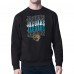 Jacksonville Jaguars Starter Black Repeat Wordmark Retro Team Logo Pullover Sweatshirt