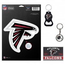 Atlanta Falcons WinCraft 4-Pack Key Rings and Magnets Set