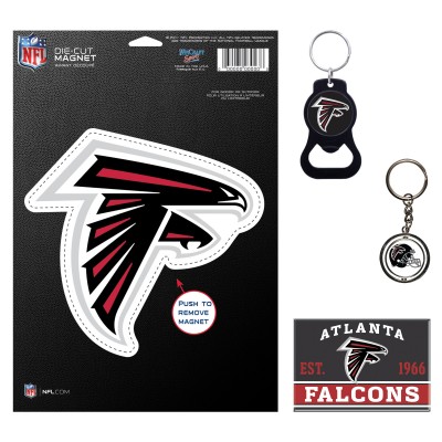 Atlanta Falcons WinCraft 4-Pack Key Rings and Magnets Set