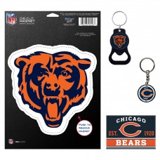 Chicago Bears WinCraft 4-Pack Key Rings and Magnets Set