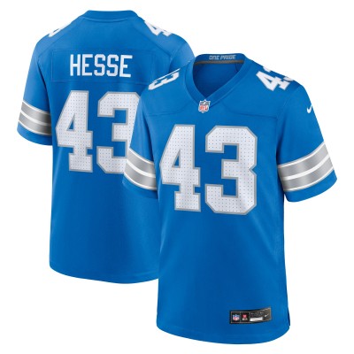 Parker Hesse Detroit Lions Nike Team Game Jersey - Blue