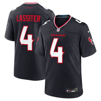 Игровая джерси Houston Texans Kamari Lassiter Nike Navy Team Game