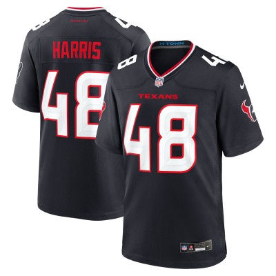 Игровая джерси Houston Texans Christian Harris Nike Navy Team Game