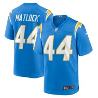 Los Angeles Chargers Scott Matlock Nike Powder Blue Team Game Jersey