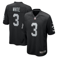 Las Vegas Raiders Zamir White Nike Black Team Game Jersey