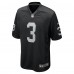 Las Vegas Raiders Zamir White Nike Black Team Game Jersey