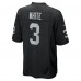Las Vegas Raiders Zamir White Nike Black Team Game Jersey