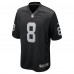 Las Vegas Raiders Ameer Abdullah Nike Black Team Game Jersey
