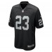 Las Vegas Raiders Dylan Laube Nike Black Team Game Jersey