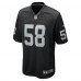 Las Vegas Raiders Jackson Powers-Johnson Nike Black Team Game Jersey