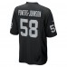 Las Vegas Raiders Jackson Powers-Johnson Nike Black Team Game Jersey