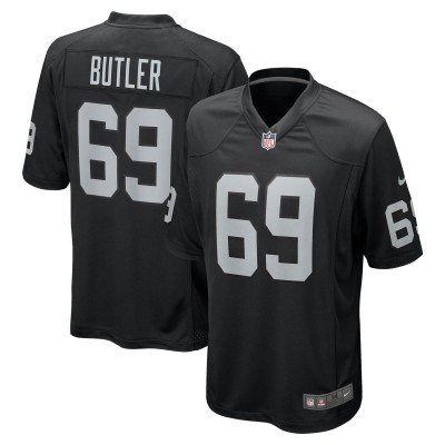 Las Vegas Raiders Adam Butler Nike Black Team Game Jersey