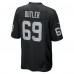 Las Vegas Raiders Adam Butler Nike Black Team Game Jersey