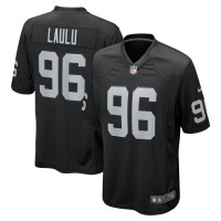 Las Vegas Raiders Jonah Laulu Nike Black Team Game Jersey
