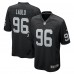 Las Vegas Raiders Jonah Laulu Nike Black Team Game Jersey