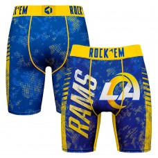 Los Angeles Rams Rock Em Socks Wordmark Boxer Briefs - Royal Los Angeles Rams Rock Em Socks Wordmark Boxer Briefs - Royal