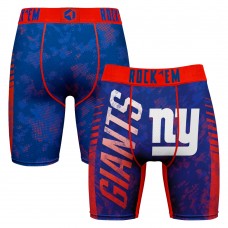 New York Giants Rock Em Socks Royal Wordmark Boxer Briefs