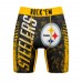 Pittsburgh Steelers Rock Em Socks Black Wordmark Boxer Briefs