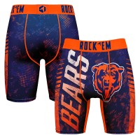 Chicago Bears Rock Em Socks Navy Wordmark Boxer Briefs